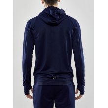 Craft Trainingsjacke Evolve Hood - strapazierfähige Mid-Layer-Kapuzenjacke aus Stretchmaterial - navyblau Herren