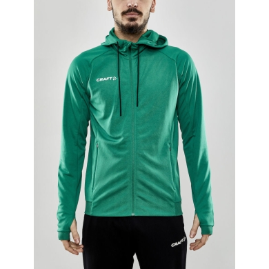 Craft Trainingsjacke Evolve Hood - strapazierfähige Mid-Layer-Kapuzenjacke aus Stretchmaterial - grün Herren