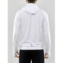 Craft Trainingsjacke Evolve Hood - strapazierfähige Mid-Layer-Kapuzenjacke aus Stretchmaterial - weiss Herren