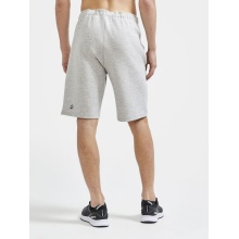 Craft Freizeithose Core Soul Sweatshorts (weiches Material, Seitentaschen mit Reissverschluss) kurz grau Herren