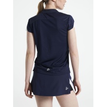 Craft Sport-Polo Pro Control Impact (leicht, atmungsaktiv) navyblau/weiss Damen