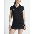 Craft Sport-Polo Pro Control Impact (leicht, atmungsaktiv) schwarz/weiss Damen