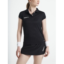 Craft Sport-Polo Pro Control Impact (leicht, atmungsaktiv) schwarz/weiss Damen