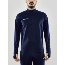 Craft Sport-Langarmshirt Evolve Halfzip - strapazierfähig, aus Stretchmaterial - navyblau Herren