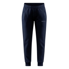 Craft Freizeithose Core Soul Sweatpants (weiches Material, Seitentaschen mit Reissverschluss) lang darknavy Damen