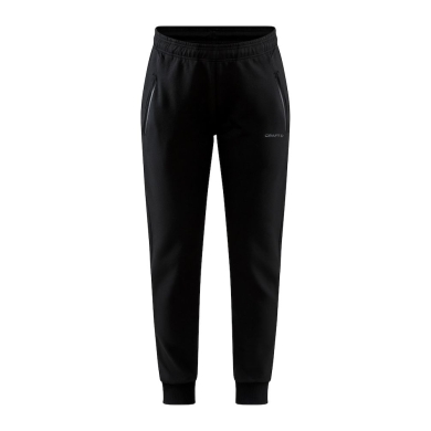 Craft Freizeithose Core Soul Sweatpants (weiches Material, Seitentaschen mit Reissverschluss) lang schwarz Damen