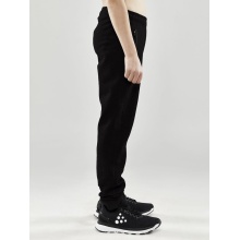 Craft Freizeithose Core Soul Sweatpants (weiches Material, Seitentaschen mit Reissverschluss) lang schwarz Kinder