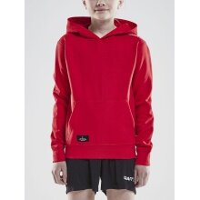 Craft Kapuzenpullover Hoodie Community (athletische Passform) rot Kinder