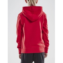 Craft Kapuzenpullover Hoodie Community (athletische Passform) rot Kinder