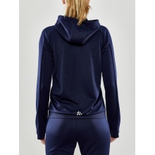 Craft Trainingsjacke Evolve Hood - strapazierfähige Mid-Layer-Kapuzenjacke aus Stretchmaterial - navyblau Damen