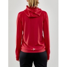 Craft Trainingsjacke Evolve Hood - strapazierfähige Mid-Layer-Kapuzenjacke aus Stretchmaterial - rot Damen