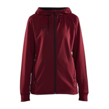 Craft Kapuzenjacke ADV Unify (funktionelles Recyclingpolyester) bordeaux/rot Damen