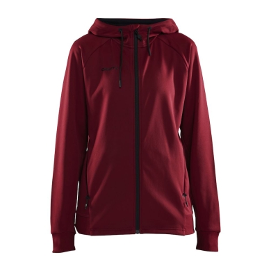 Craft Kapuzenjacke ADV Unify (funktionelles Recyclingpolyester) bordeaux/rot Damen