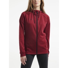 Craft Kapuzenjacke ADV Unify (funktionelles Recyclingpolyester) bordeaux/rot Damen