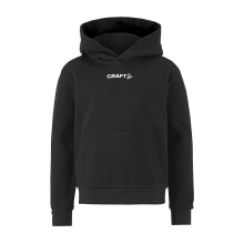 Craft Kapuzenpullover Community 2.0 Logo Hoodie (athletische Passform) schwarz Kinder