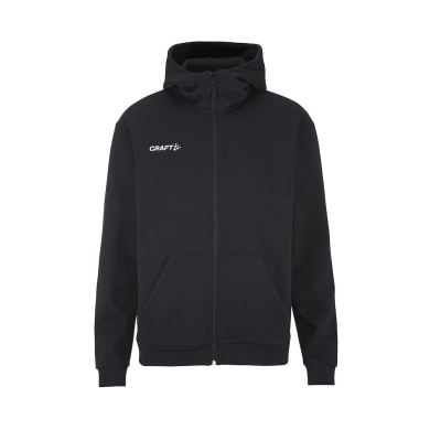 Craft Kapuzenpullover Community 2.0 Logo Full Zip Hoodie (Baumwolle/Polyester) schwarz Herren