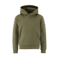 Craft Kapuzenpullover Community 2.0 Hoodie (athletische Passform) khakigrün Kinder