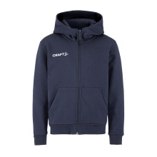 Craft Kapuzenpullover Community 2.0 Logo Full Zip Hoodie (Baumwolle/Polyester) navyblau Kinder