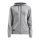 Craft Kapuzenpullover Hoodie Community FZ (Front-Reißverschluss, sportliche Passform) grau Damen