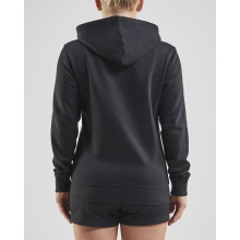 Craft Kapuzenpullover Hoodie Community FZ (Front-Reißverschluss, sportliche Passform) schwarz Damen