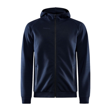 Craft Kapuzenpullover Core Soul Full Zip Hood (weiches Material, mit Reißverschlusstaschen) darknavy Herren