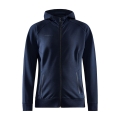 Craft Kapuzenpullover Core Soul Full Zip Hood (weiches Material, mit Reißverschlusstaschen) darknavy Damen