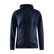 Craft Kapuzenpullover Core Soul Full Zip Hood (weiches Material, mit Reißverschlusstaschen) darknavy Damen