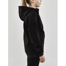 Craft Kapuzenpullover Core Soul Full Zip Hood (weiches Material, mit Reißverschlusstaschen) schwarz Kinder