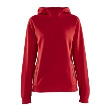 Craft Kapuzenpullover Hoodie Core Soul Sweatshirt (komfortable Passform) rot Damen