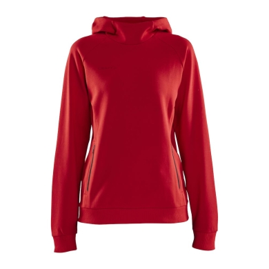 Craft Kapuzenpullover Hoodie Core Soul Sweatshirt (komfortable Passform) rot Damen