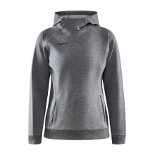 Craft Kapuzenpullover Hoodie Core Soul Sweatshirt (komfortable Passform) dunkelgrau Damen