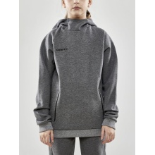 Craft Kapuzenpullover Hoodie Core Soul Sweatshirt (komfortable Passform) dunkelgrau Kinder