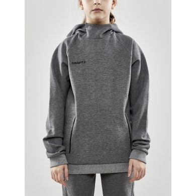 Craft Kapuzenpullover Hoodie Core Soul Sweatshirt (komfortable Passform) dunkelgrau Kinder