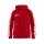 Craft Kapuzenpullover Hoodie Fullzip Pro Control rot/weiss Jungen