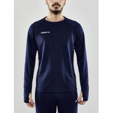 Craft Sport-Langarmshirt Evolve Crew Neck - aus Stretchmaterial - navyblau Herren