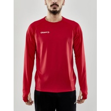 Craft Sport-Langarmshirt Evolve Crew Neck - aus Stretchmaterial - rot Herren