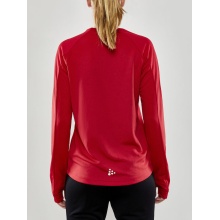 Craft Sport-Langarmshirt Evolve Crew Neck - aus Stretchmaterial - rot Damen