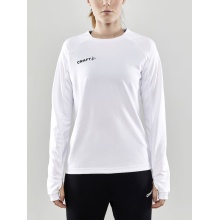 Craft Sport-Langarmshirt Evolve Crew Neck - aus Stretchmaterial - weiss Damen