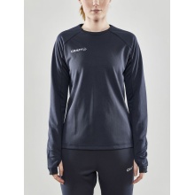 Craft Sport-Langarmshirt Evolve Crew Neck - aus Stretchmaterial - dunkelgrau Damen