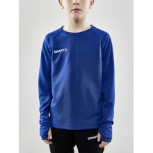 Craft Sport-Langarmshirt Evolve Crew Neck - aus Stretchmaterial - cobaltblau Kinder