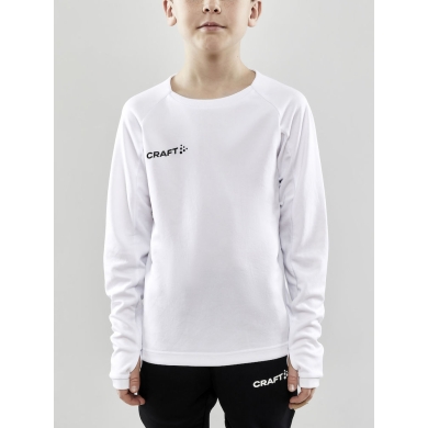 Craft Sport-Langarmshirt Evolve Crew Neck - aus Stretchmaterial - weiss Kinder