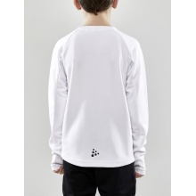 Craft Sport-Langarmshirt Evolve Crew Neck - aus Stretchmaterial - weiss Kinder