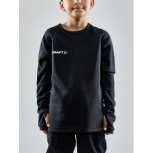 Craft Sport-Langarmshirt Evolve Crew Neck - aus Stretchmaterial - schwarz Kinder