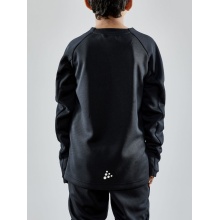 Craft Sport-Langarmshirt Evolve Crew Neck - aus Stretchmaterial - schwarz Kinder