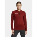 Craft Sport-Langarmshirt Extend Halfzip (hohe Bewegungsfreiheit, bequeme Passform) weinrot Damen