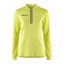 Craft Sport-Langarmshirt Extend Halfzip (hohe Bewegungsfreiheit, bequeme Passform) gelb Damen