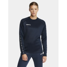 Craft Sport-Langarmshirt Squad 2.0 Crew Neck (rec. Polyester, optimale Bewegungsfreiheit) navyblau Damen