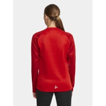 Craft Sport-Langarmshirt Squad 2.0 Crew Neck (rec. Polyester, optimale Bewegungsfreiheit) rot Damen