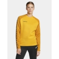 Craft Sport-Langarmshirt Squad 2.0 Crew Neck (rec. Polyester, optimale Bewegungsfreiheit) gelb Damen