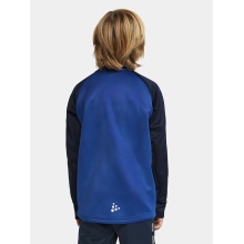 Craft Sport-Langarmshirt Squad 2.0 Crew Neck (rec. Polyester, optimale Bewegungsfreiheit) kobaltblau Kinder